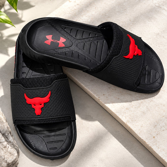 Most Trending Black Bull Slides - Men's Premium Comfort Slip-On Sandals