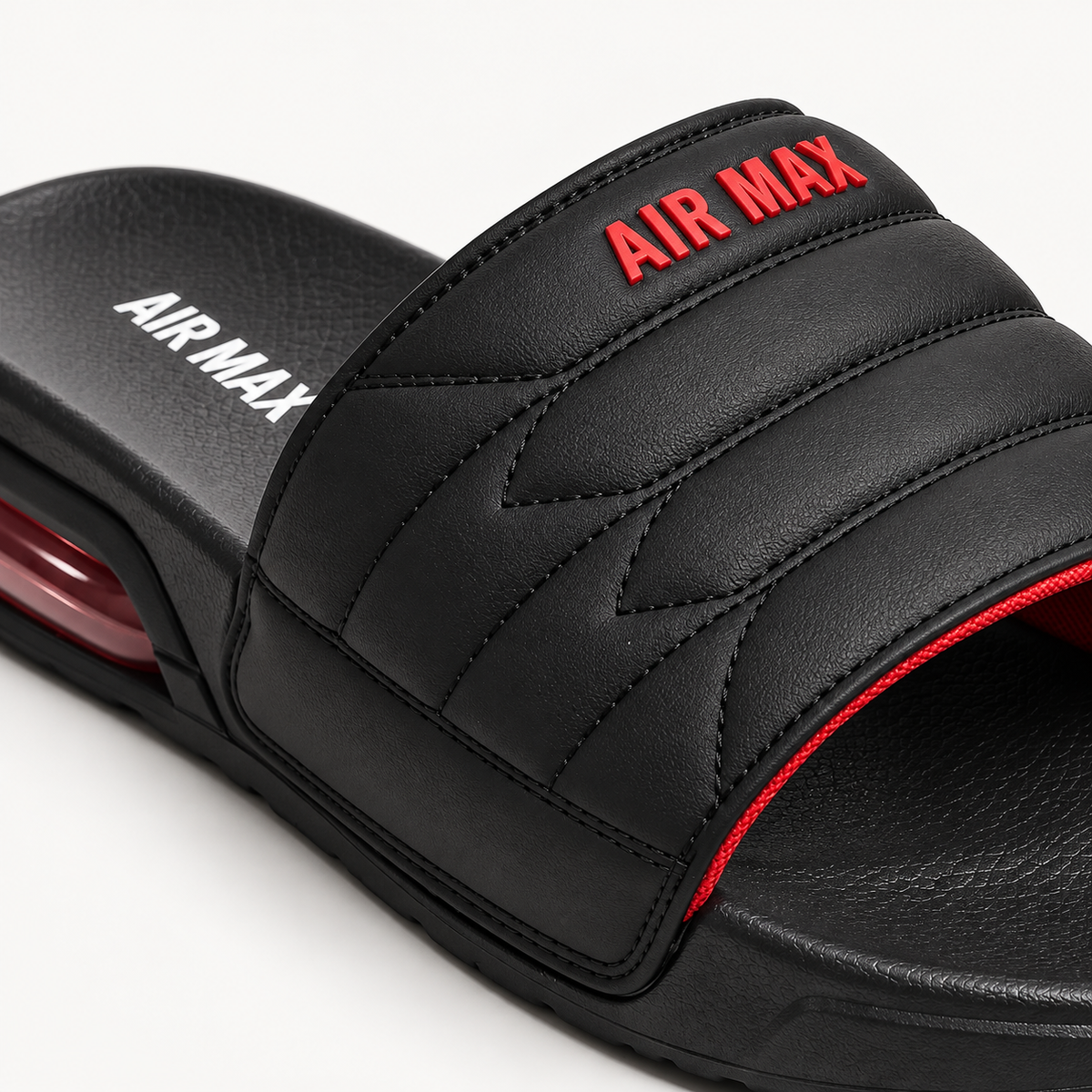 Black Slides for Men | Comfortable Casual Slippers & Chappal