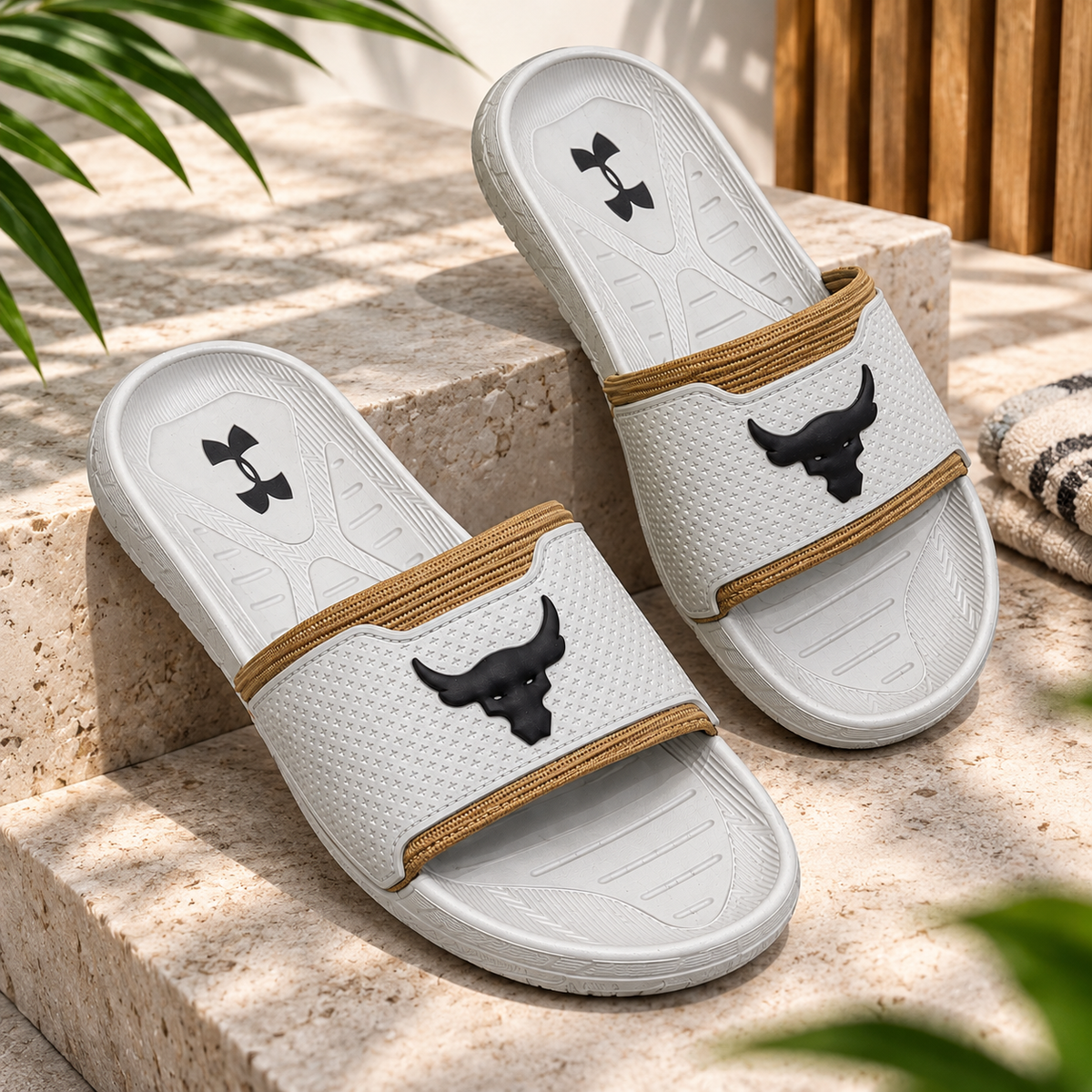 Trending Skin Bull Slides - Men's Premium Comfort Slip-On Sandals