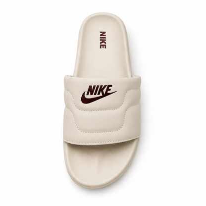 Premium Comfort Slides – Beige Stylish Cushioned Slip-On Sandals